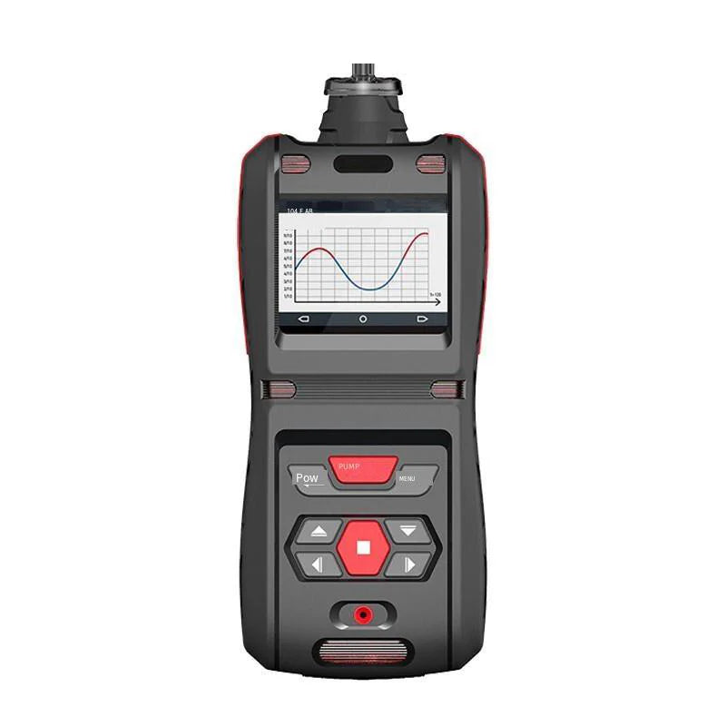 Load image into Gallery viewer, Portable Composite Five In One Gas Detection And Alarm Tester Has Built-in Pump 350g Black Platform