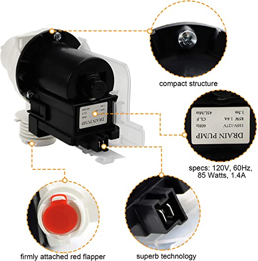 Load image into Gallery viewer, Drain Pump 137221600 Washer Drain Pump SPARE