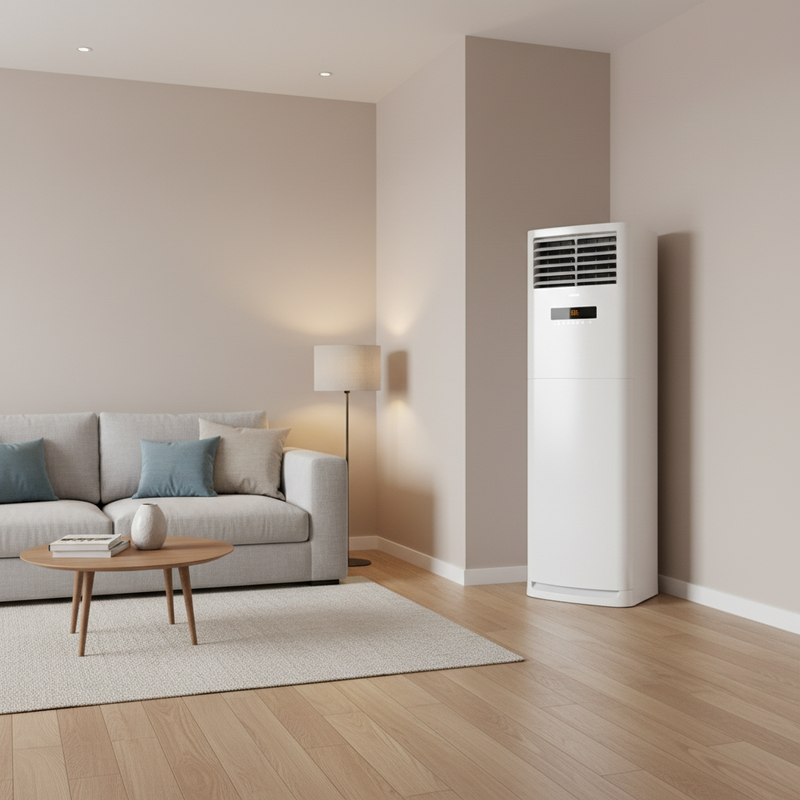 Load image into Gallery viewer, Gree iFLOWIND White Free Standing Inverter AC 48C3 R410a | High-Capacity Cooling Aircon