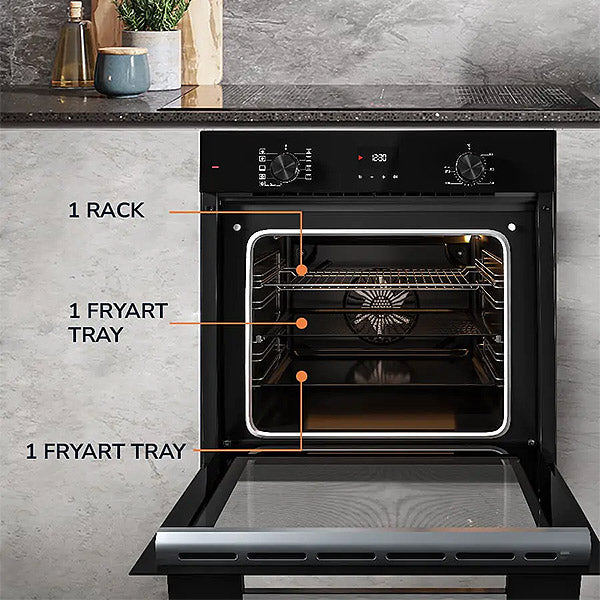 Load image into Gallery viewer, Millen 60cm Built-in Electric Oven MEO 6003 BB 9 Cooking Modes 3260W, 3 Year Warranty