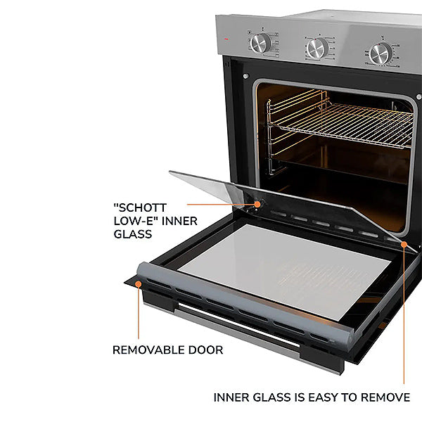 Load image into Gallery viewer, Millen 60cm Built-in Electric Oven MEO 6001 IX Stainless Steel 7 Cooking Modes 2352W, 3 Year Warranty