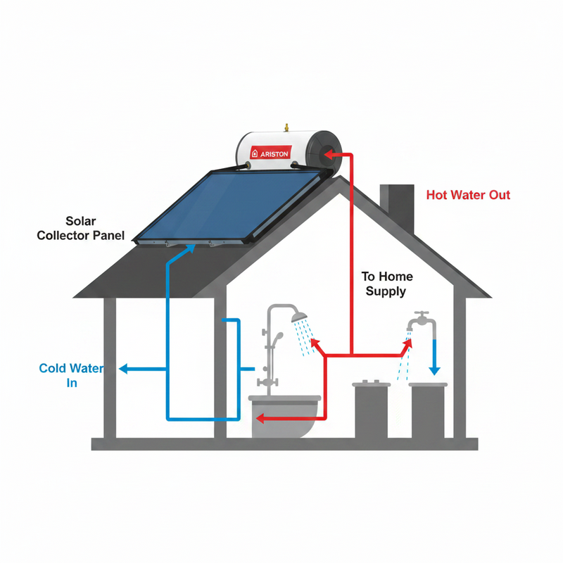 Load image into Gallery viewer, Ariston Solar Water Heater Kairos Thermo Hf 300 L