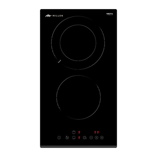 MILLEN MEH 303 BL 30cm Built-in Ceramic Hob with Booster & Italian Glass