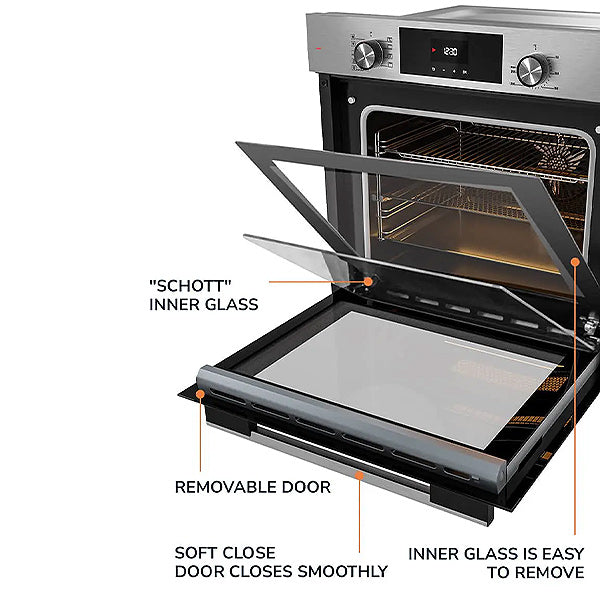 Load image into Gallery viewer, Millen 60cm Built-in Electric Oven MEO 6003 IX Stainless Steel 3260W, 3 Year Warranty