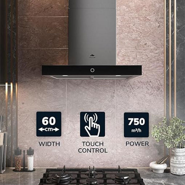 Load image into Gallery viewer, Millen Range Hood MKH 605 IX Dome Type Silver & Black 230W, 3 Year Warranty