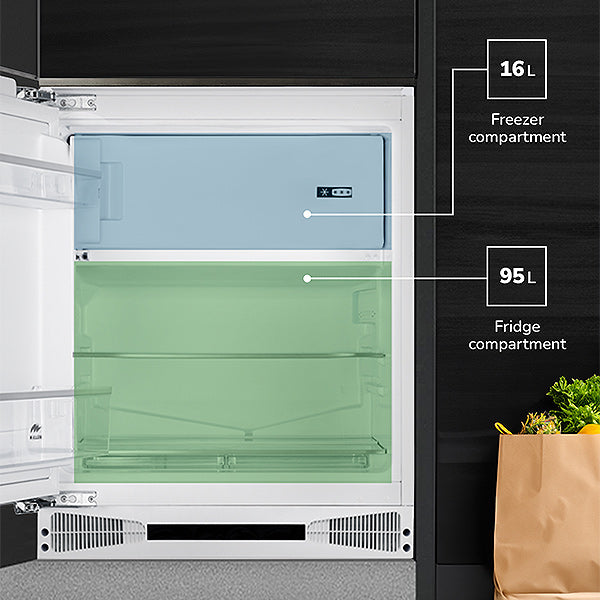 Load image into Gallery viewer, MILLEN MBIM 103 ID Built-in Fridge-Freezer – Compact, Efficient, Reliable