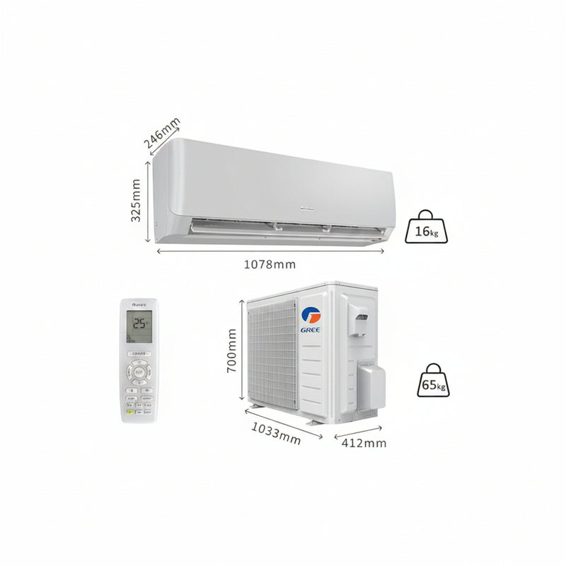 Load image into Gallery viewer, Gree Lomo White Reciprocating Wall Split AC P25C3 2.0 Ton | Effective Air Conditioner