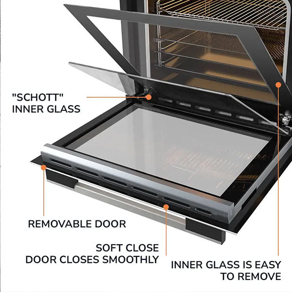 Load image into Gallery viewer, Millen 60cm Built-in Electric Oven MEO 6004 IX Stainless Steel 3260W, 3 Year Warranty
