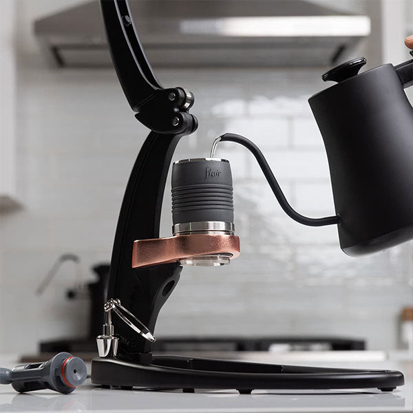 Load image into Gallery viewer, Flair Pro 3 Espresso Maker – 70ml, Black & White with Stainless Steel Drip Tray