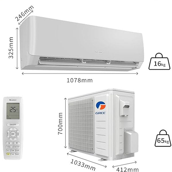 Load image into Gallery viewer, Gree Lomo White Reciprocating Wall Split Air Conditioner P20C3 1.6 Ton | Reliable AC