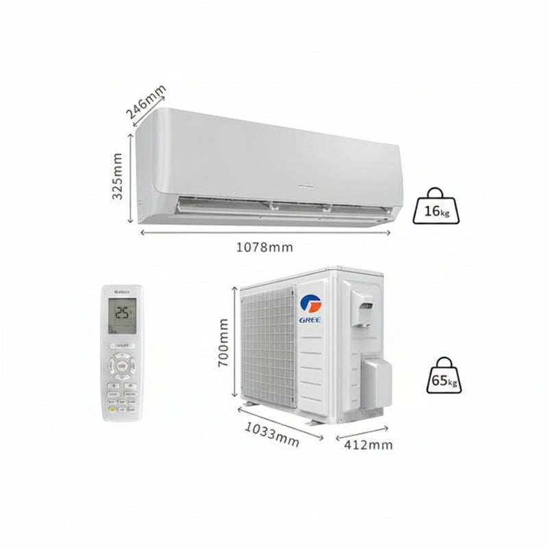 Load image into Gallery viewer, Gree Lomo White Reciprocating Wall Split Air Conditioner P20C3 1.6 Ton | Reliable AC