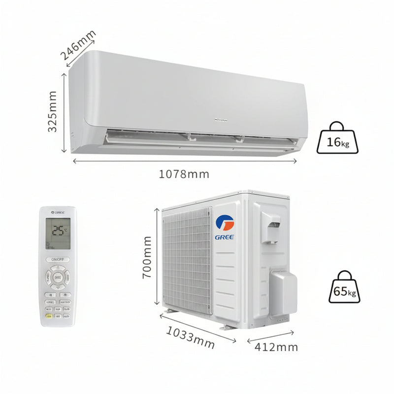 Load image into Gallery viewer, Gree Lomo White Reciprocating Wall Split Air Conditioner P32C3 2.5 Ton | Robust Air Conditioning Solution