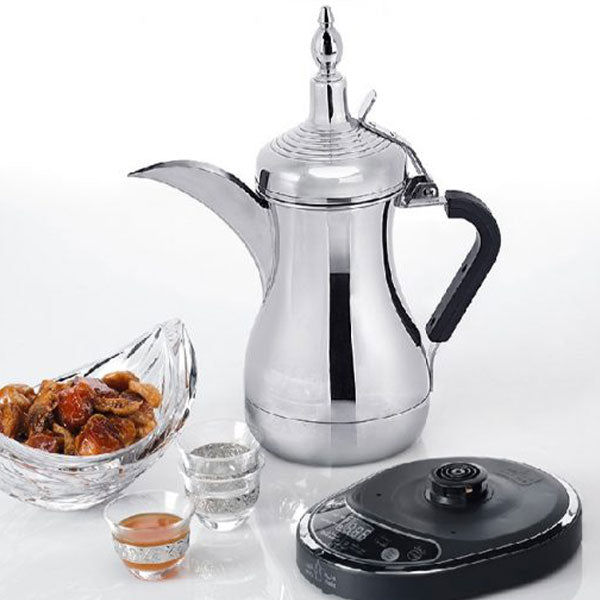 Load image into Gallery viewer, Arab Dalla Arabic Coffee Maker - Silver Design for Authentic Coffee Brewing