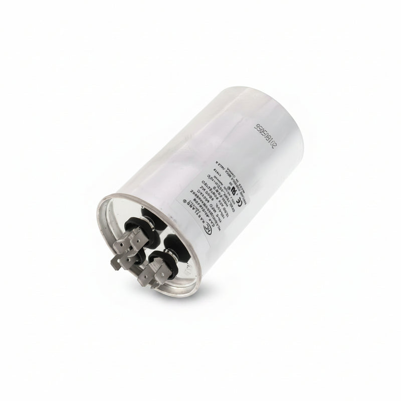 Load image into Gallery viewer, The HVAC Genius 45+5 uf MFD 370-440 Volt Dual Run Round Capacitor 45-5-440R for HVAC, Air conditioners, Pool pumps, and Furnaces