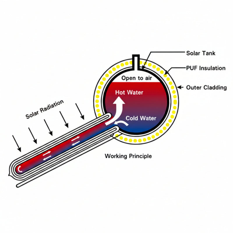 Load image into Gallery viewer, Ariston Solar Water Heater Kairos Thermo Hf 300 L