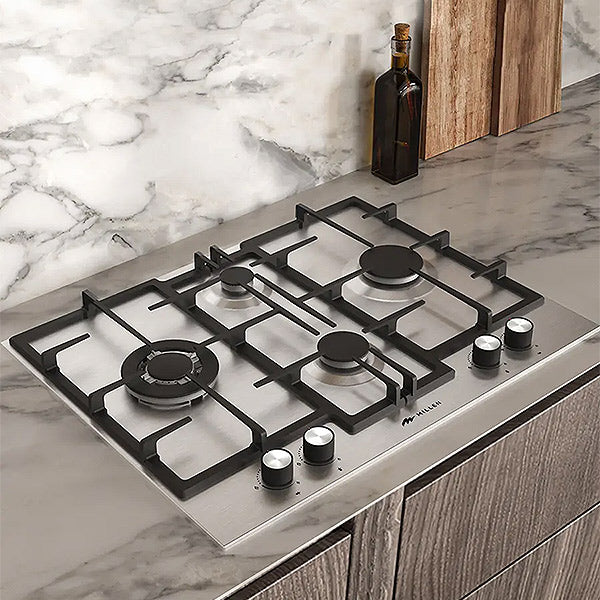 Load image into Gallery viewer, Millen 65cm Built-in 4 Burners Gas Hob MGH 6501 IX Stainless Steel Finishing 9700W, 3 Year Warranty