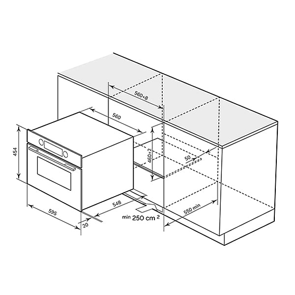 Load image into Gallery viewer, Millen MEOM Electric Oven 60cm White 045 WH