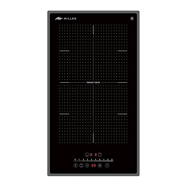 Load image into Gallery viewer, Millen 30cm Built-in Induction Hob MIH 302 BL 2 Heating Zones Cooking Hob 3500W