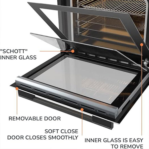 Load image into Gallery viewer, Millen 60cm Built-in Electric Oven MEO 6004 BB 10 Cooking Modes 3260W, 3 Year Warranty