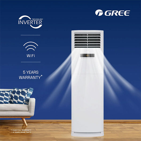 Load image into Gallery viewer, Gree iFLOWIND White Free Standing Inverter AC 36C3 R410a | High-Efficiency Air Conditioner