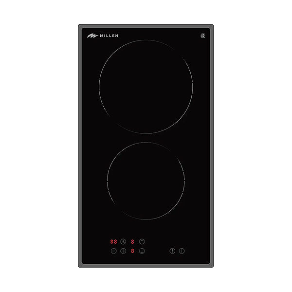 Load image into Gallery viewer, Millen 30cm Built-in Electric Hob MEH 301 BL 2 Heating Zones 3000W, 3 Year Warranty