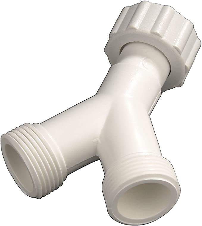 Load image into Gallery viewer, Washing Machine and Dryer 2 Way Splitter for Inflow Pipe 3/4 Inch – 1 1/16) - Y Splitter