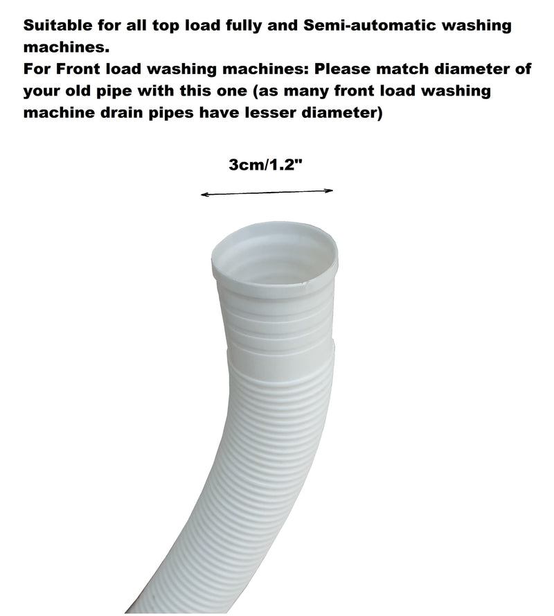 Load image into Gallery viewer, Washing Machine Outlet Drain Hose Pipe 2M