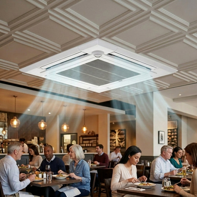 Load image into Gallery viewer, Mitsubishi Air Conditioner 2 Ton Ceiling Cassette PLY-ZM24