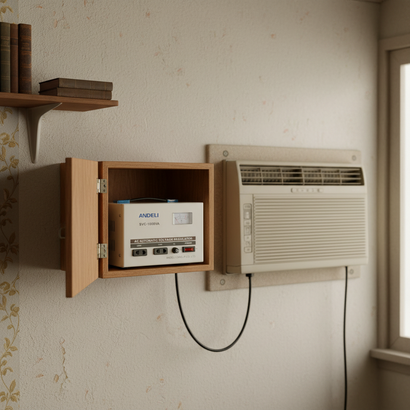 Load image into Gallery viewer, Andeli Fully Automatic AC Voltage Stabilizer SVC 1000 VA 1 KW Single (1) Phase 110V