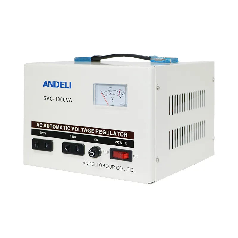 Load image into Gallery viewer, Andeli Fully Automatic AC Voltage Stabilizer SVC 1000 VA 1 KW Single (1) Phase 110V
