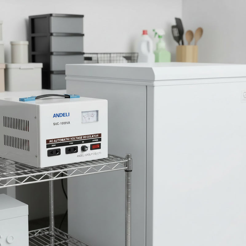 Load image into Gallery viewer, Andeli Fully Automatic AC Voltage Stabilizer SVC 1000 VA 1 KW Single (1) Phase 110V