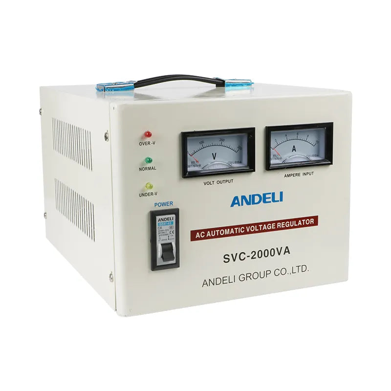 Load image into Gallery viewer, Andeli Fully Automatic Voltage Stabilizer SVC 2000 VA 2 KW Single (1) Phase 220V