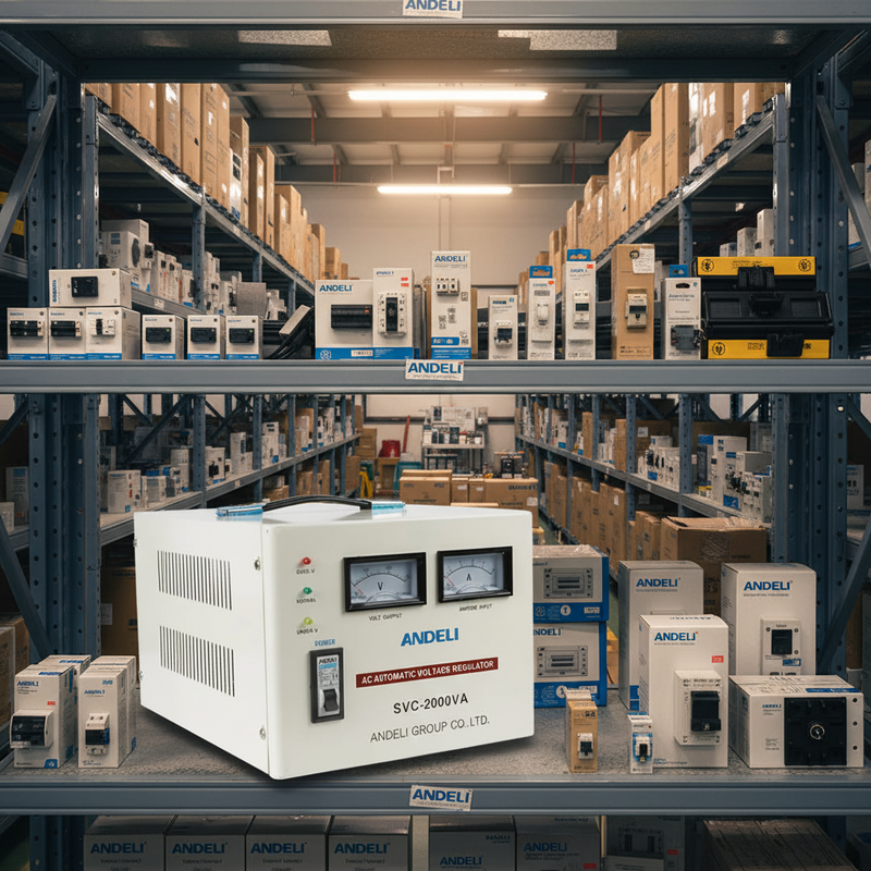 Load image into Gallery viewer, Andeli Voltage Stabilizer SVC 2000 VA 2 KW Single (1) Phase 110V