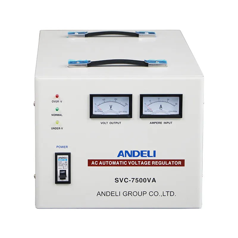 Load image into Gallery viewer, Andeli Fully Automatic Voltage Stabilizer SVC 7500 VA 7.5 KW Single (1) Phase 110V