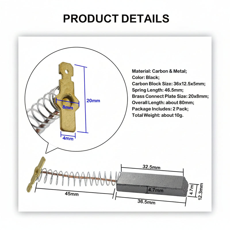 Load image into Gallery viewer, Carbon for Electric Washing Machine Motor Power Tool Part 2 Pack