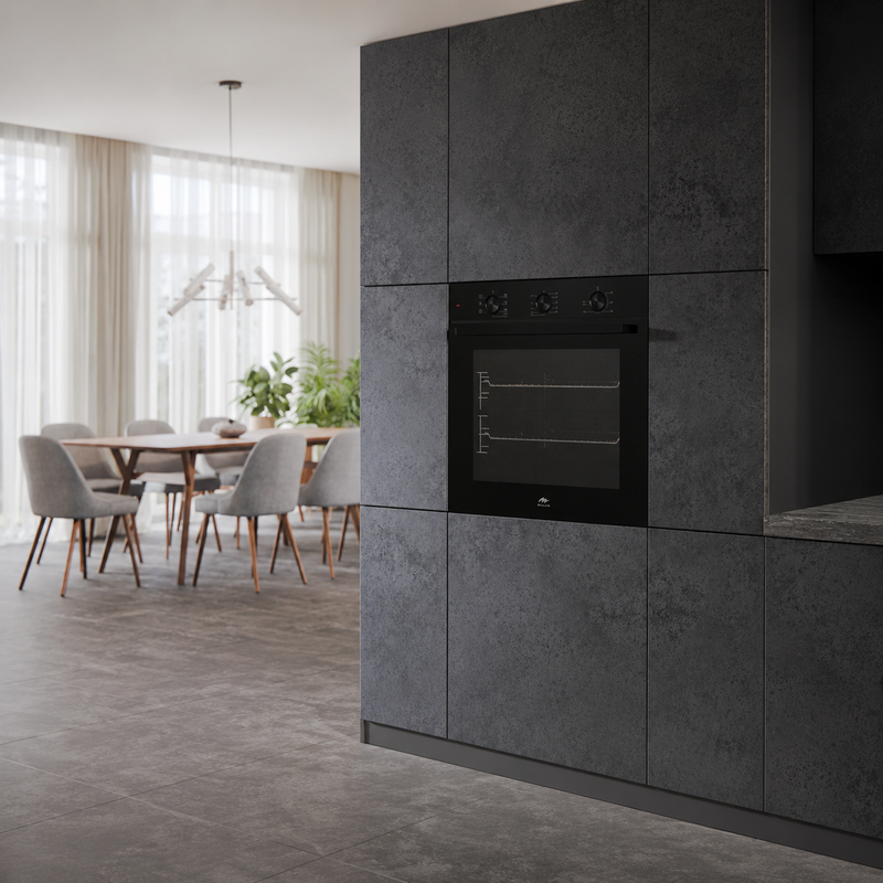 Load image into Gallery viewer, Millen 60cm Built-in Electric Oven MEO 6001 BB 7 Cooking Modes 2352W, 3 Year Warranty