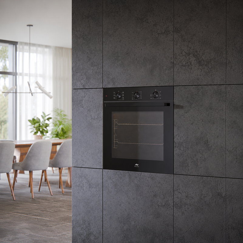Load image into Gallery viewer, Millen 60cm Built-in Electric Oven MEO 6001 BB 7 Cooking Modes 2352W, 3 Year Warranty