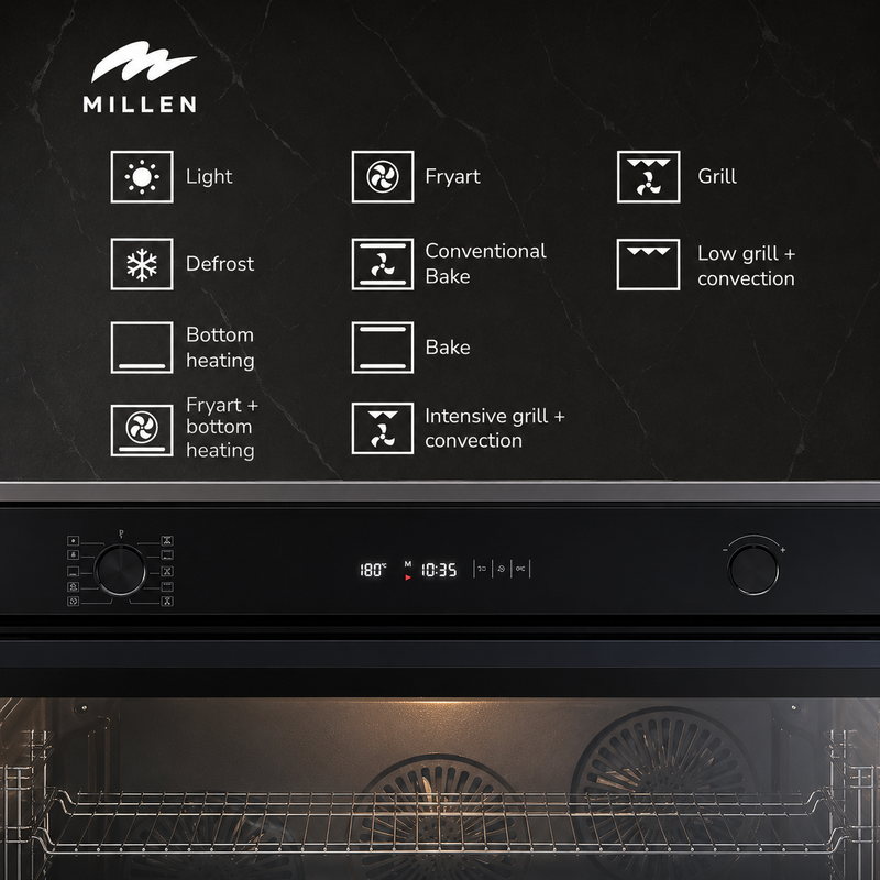 Load image into Gallery viewer, Millen Built-in Electric Oven MEO 910 BB