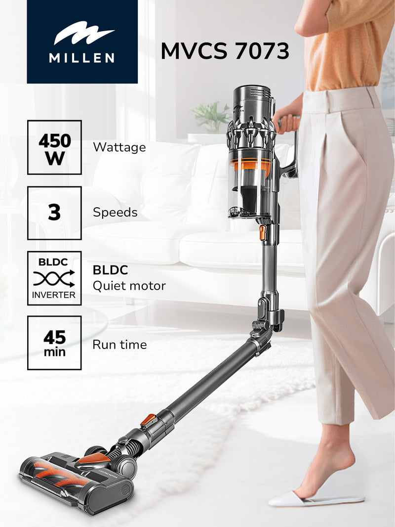 Load image into Gallery viewer, MILLEN Cordless Stick Vacuum Cleaner – Powerful, Lightweight & Versatile – MVCS7073
