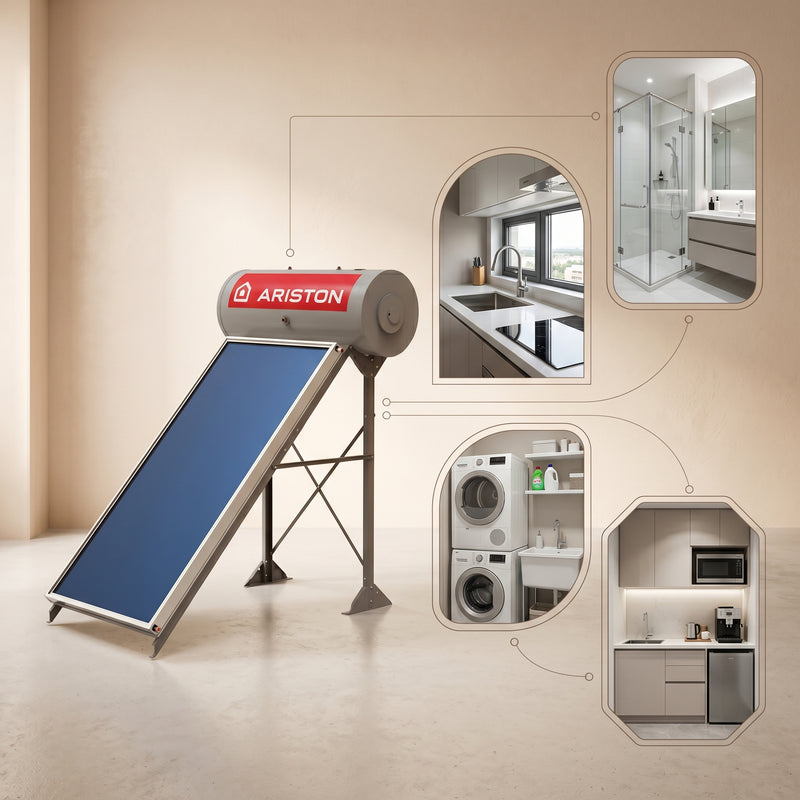 Load image into Gallery viewer, Ariston Solar Water Heater Kairos Thermo GR -1, 200 L