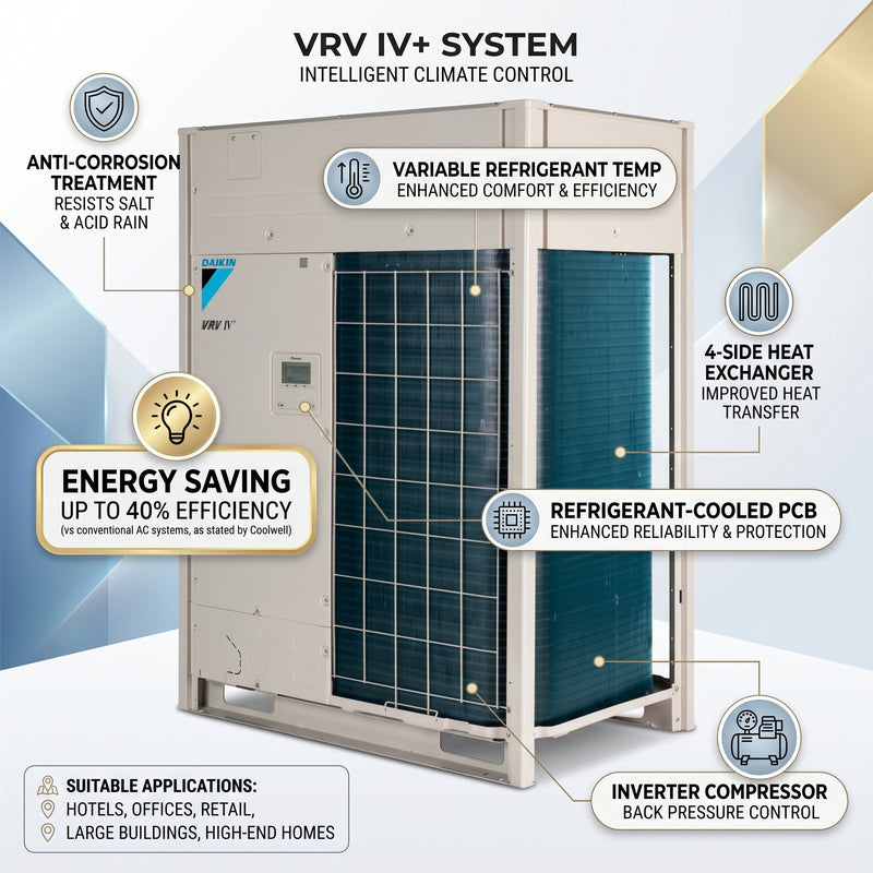 Load image into Gallery viewer, Daikin VRV Outdoor Unit 6.3 Ton 22.4 kW 8.0 HP 76,400 Btu/h RXYTQ8U5YF