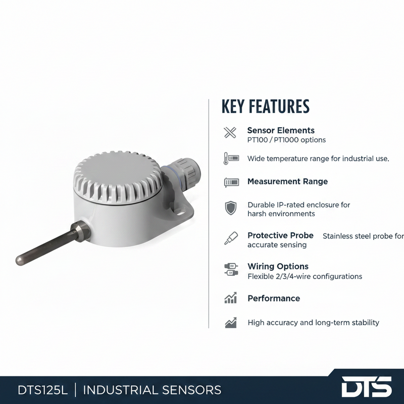 Load image into Gallery viewer, Akytec Temperature Sensor DTS125L PT100 / PT1000