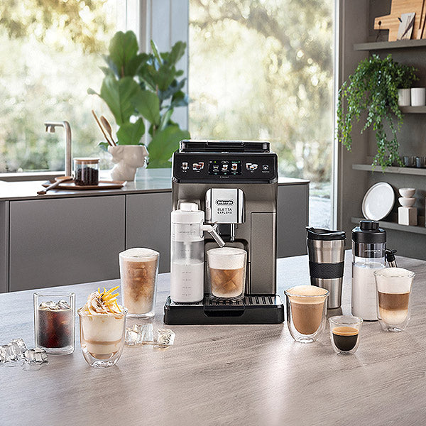 Load image into Gallery viewer, De Longhi ECAM450.55.G Eletta Explore Grey Automatic Coffee Machine - Black