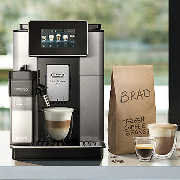Load image into Gallery viewer, De’Longhi Prima Donna Soul Fully Automatic Bean To Cup Coffee Machine ECAM610.75.MB, Metalic & Black