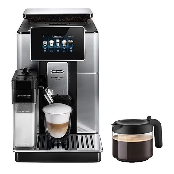 Load image into Gallery viewer, Delonghi Fully Automatic Coffee Machine, ECAM610.55.SB Black Silver