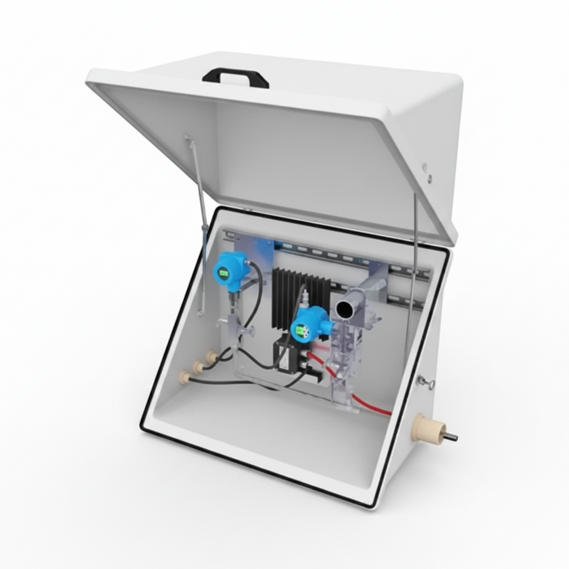 Load image into Gallery viewer, Diagonally Opening Fiberglass Enclosures RizurBox-С