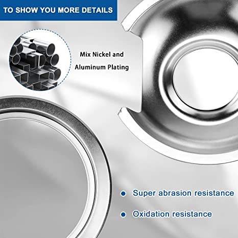 Load image into Gallery viewer, Drip Pans 2 2 Small 6 for Electric Stove Burner''