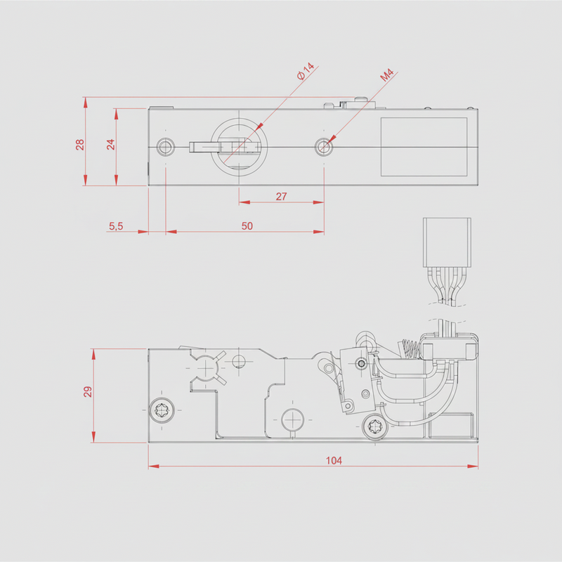 Load image into Gallery viewer, Electromagnetic Latch 8440 HOPPO