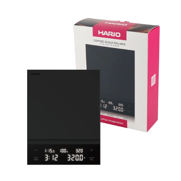 Load image into Gallery viewer, Hario Coffee Scale Polaris CST-2000-B 2000g: Black/White with Timer & Ratio Function