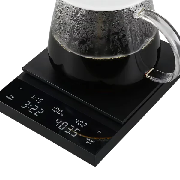 Load image into Gallery viewer, Hario Coffee Scale Polaris CST-2000-B 2000g: Black/White with Timer & Ratio Function